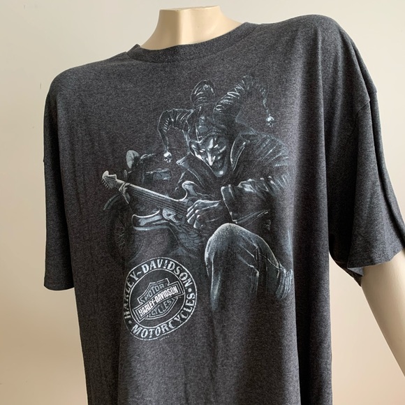 Grey Harley Davidson graphic top - Picture 2 of 8